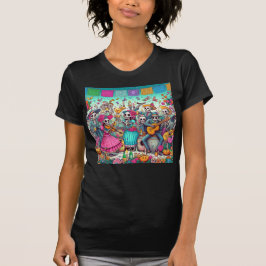 Camiseta Fiesta del Día de los Muertos Calcula a las mujere