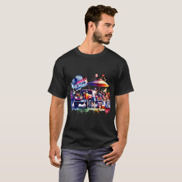 Camiseta Fiesta del equipo de tiempo de marcha del portón t