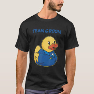 Camiseta Fiesta del Equipo del Novio Pato de Goma Despedida