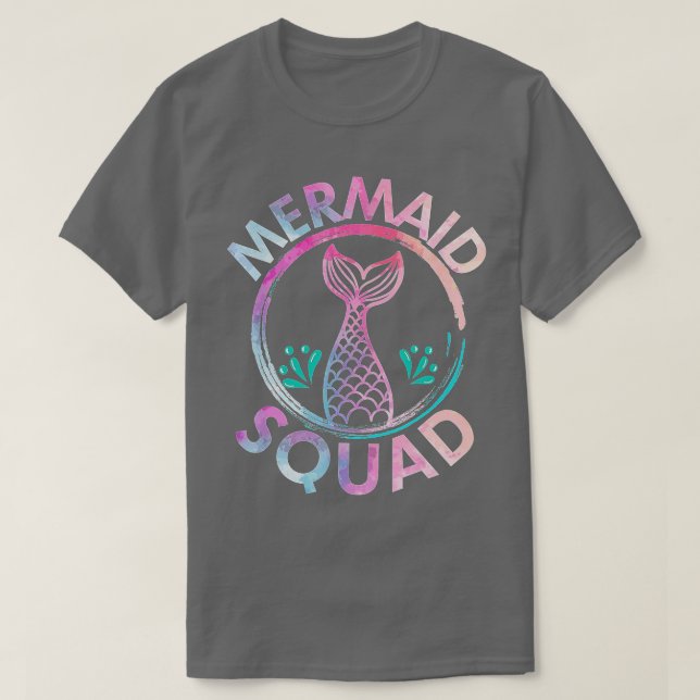 Camiseta Fiesta del Escuadrón de Cumpleaños de la Sirena  (Diseño del anverso)