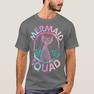 Camiseta Fiesta del Escuadrón de Cumpleaños de la Sirena