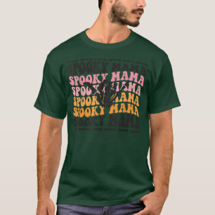 Camiseta Fiesta del esqueleto de Halloween, retro fantasmal