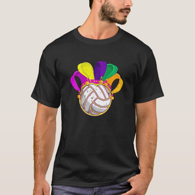 Camiseta Fiesta del Festival del Gorra del voleibol Mardi G (Anverso)