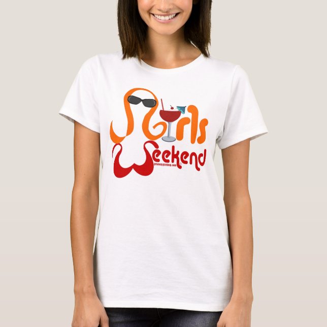Camiseta Fiesta del fin de semana de los chicas (Anverso)