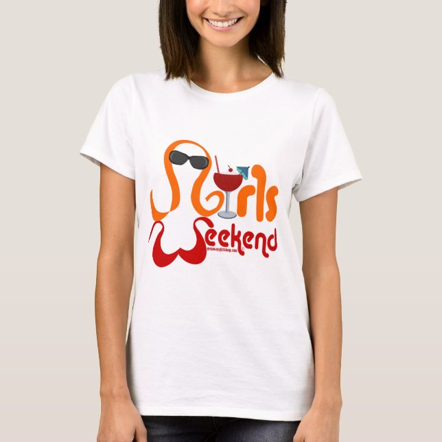 Camiseta Fiesta del fin de semana de los chicas (Anverso)