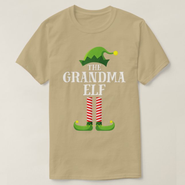 Camiseta Fiesta del grupo familiar Grandma Elf Matching (Diseño del anverso)