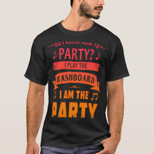 Camiseta Fiesta del jugador de la tabla de lavado