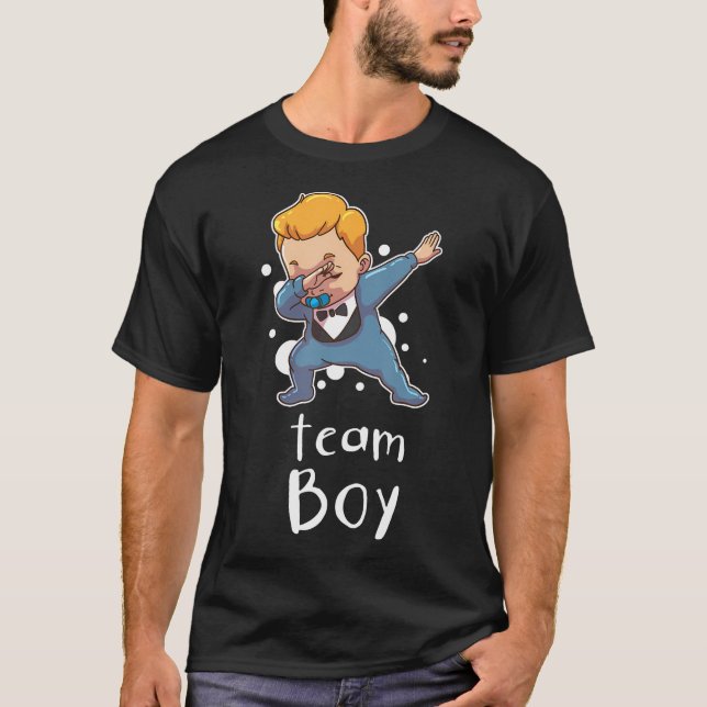 Camiseta Fiesta del niño del equipo de Revelación de Género (Anverso)