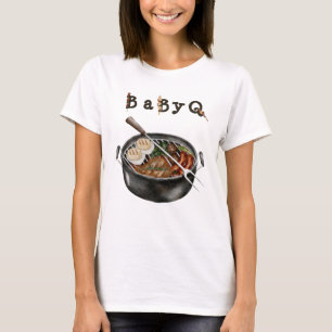Camiseta Fiesta del patio trasero de barbacoa madre Baby Sh