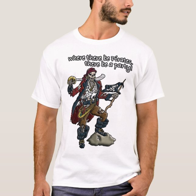 Camiseta ¡Fiesta del pirata! (Anverso)