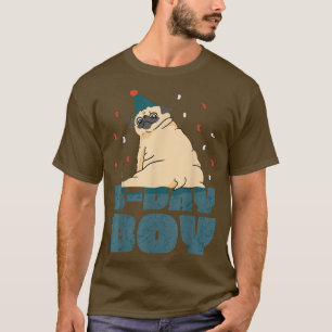 Camiseta Fiesta del propietario del Birday Boy Pug Dog Love