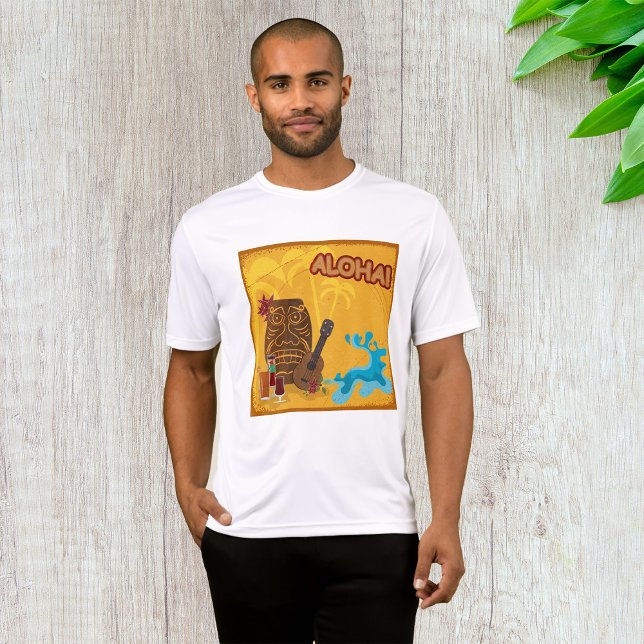 Camiseta Fiesta del Retro Luau de Hawaiian Aloha Tiki Bar (Subido por el creador)