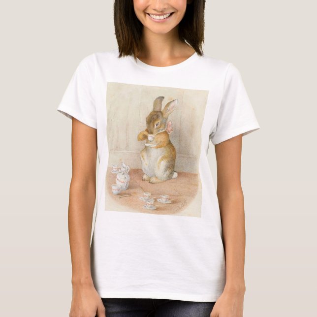 Camiseta Fiesta del té de conejo - Beatrix Potter (Anverso)