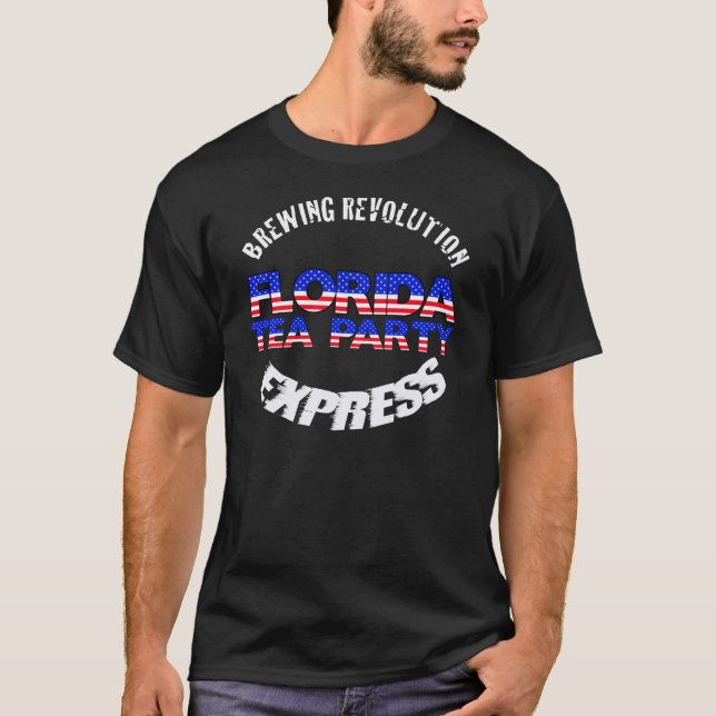 CAMISETA FIESTA DEL TÉ DE LA FLORIDA EXPRESA (Anverso)