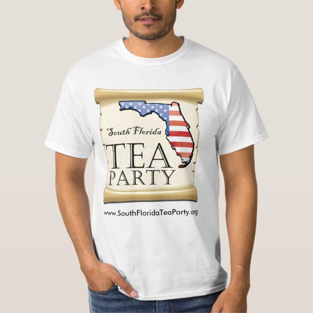 Camiseta Fiesta del té del sur de la Florida (Anverso)