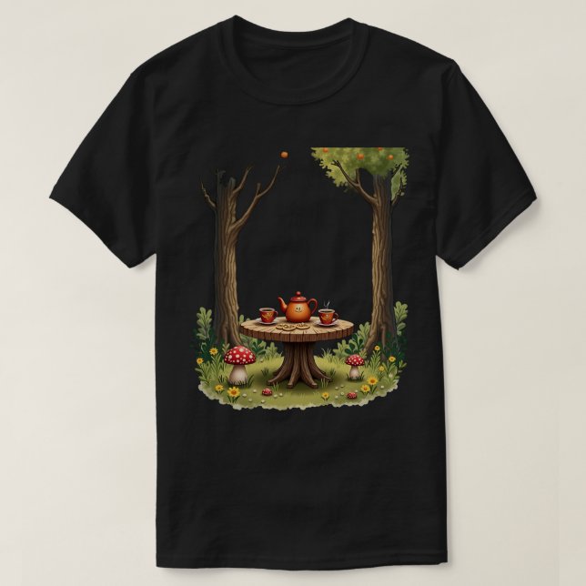 Camiseta Fiesta del Té en el Bosque (Diseño del anverso)