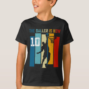 Camiseta Fiesta del tema de Bysketbyll 10 cumpleaños este B
