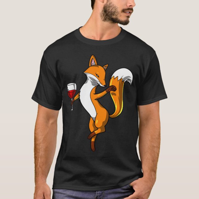 Camiseta Fiesta del vino de zorro (Anverso)