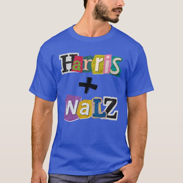 Camiseta Fiesta Democrático Merch Harris Walz (Anverso)