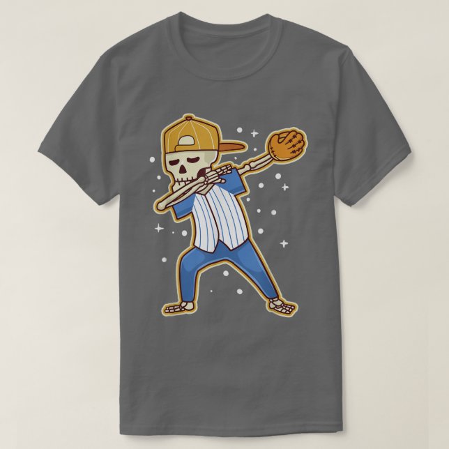 Camiseta Fiesta Deportivo del entrenador de béisbol Dabbing (Diseño del anverso)