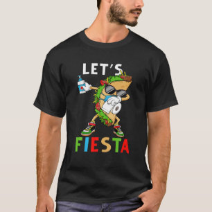 Camiseta Fiesta, doblar el taco frente a la máscara cinco d