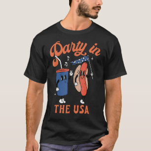Camiseta Fiesta En Eeuu Hot Dog Love Usa Cuarto De Julio