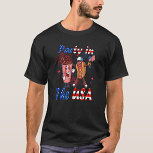 Camiseta Fiesta En Eeuu Hot Dogs Ama A Eeuu 4 De Julio Te