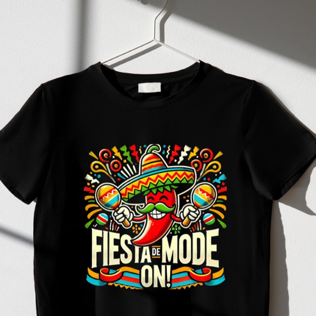 Camiseta ¡Fiesta en modo! (Subido por el creador)