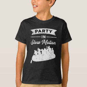 Camiseta Fiesta En Movimiento Lento Canoa Bote Funny