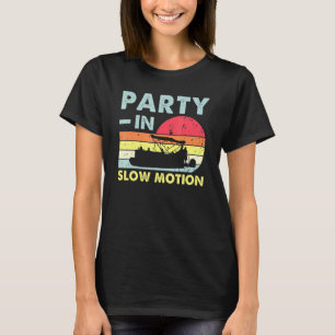 Camiseta Fiesta En Movimiento Lento Pontoon Bote Retro Vint