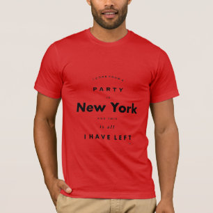 Camiseta Fiesta en Nueva York, cómica cita a Guay