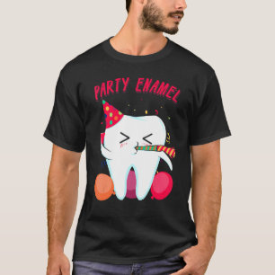 Camiseta Fiesta Enamel Dentista Dental Higienist Tooth Appa