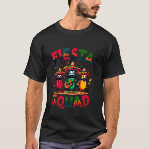 Camiseta Fiesta Escuadrón Chili Pepper Guitar Maracas Cinco