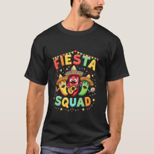 Camiseta Fiesta Escuadrón Chili Pepper Guitar Maracas Cinco