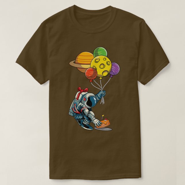 Camiseta Fiesta espacial Astronauta Cumpleaños Espacio Ultr (Diseño del anverso)