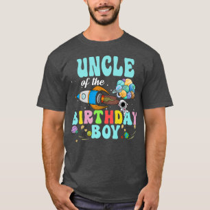 Camiseta Fiesta Espacial Tío Del Astronauta De Cumpleaños