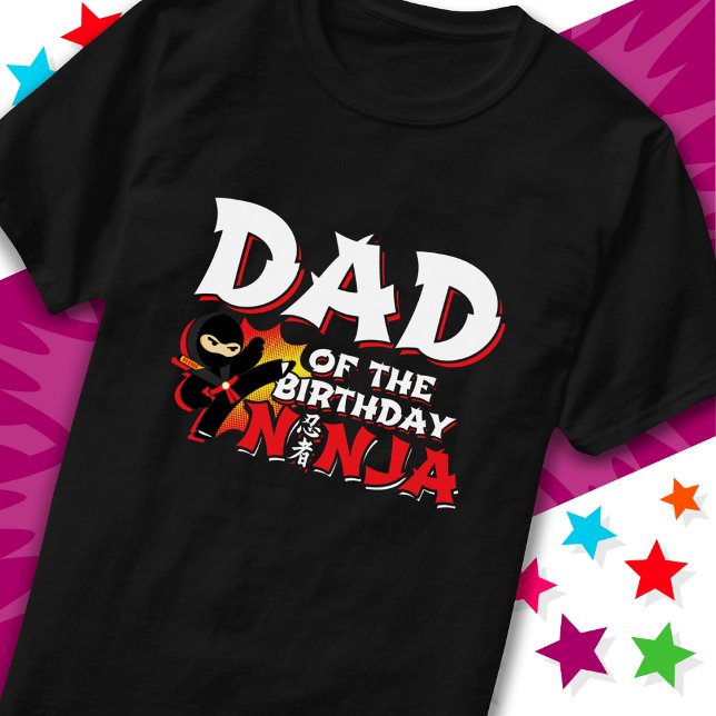 Camiseta Fiesta estilo libro de historietas papá del cumple (Subido por el creador)