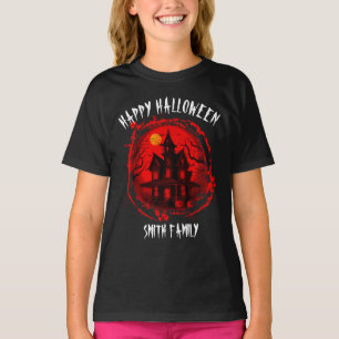 CAMISETA FIESTA FAMILIAR DE HALLOWEEN EN CASA EMBRUJADA PER