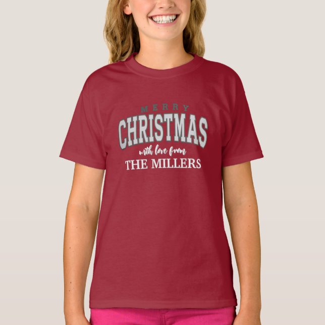 Camiseta Fiesta Familiar Personalizada Navidad 2025  (Anverso)