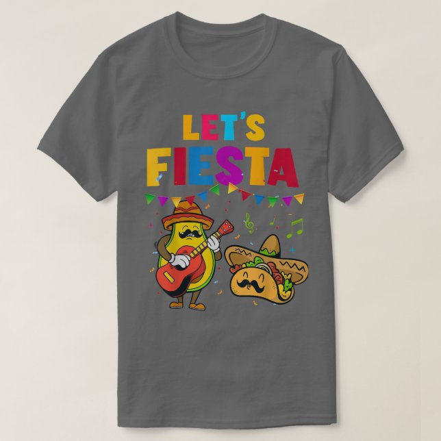 Camiseta Fiesta Funny Aguacate Taco Cinco De Mayo Meica (Diseño del anverso)