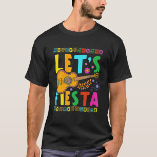 Camiseta Fiesta Funny Fiesta Mexicano México Guitar Cinc