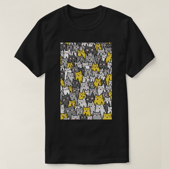 Camiseta Fiesta Gray Mustard Yellow (Diseño del anverso)
