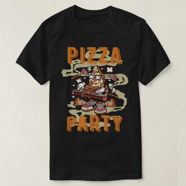 Camiseta Fiesta Guay Pizza  (Diseño del anverso)