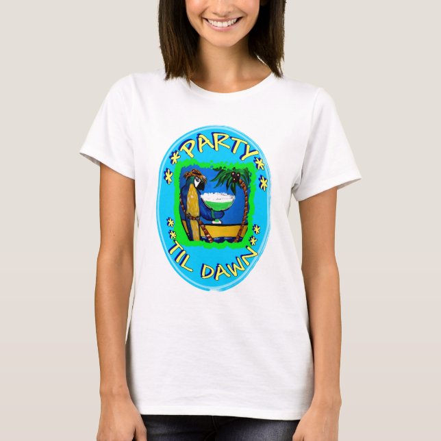 CAMISETA FIESTA HASTA EL AMANECER (Anverso)