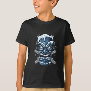 Camiseta Fiesta Hawaiana Tiki de Invierno Congelado Luau Fr