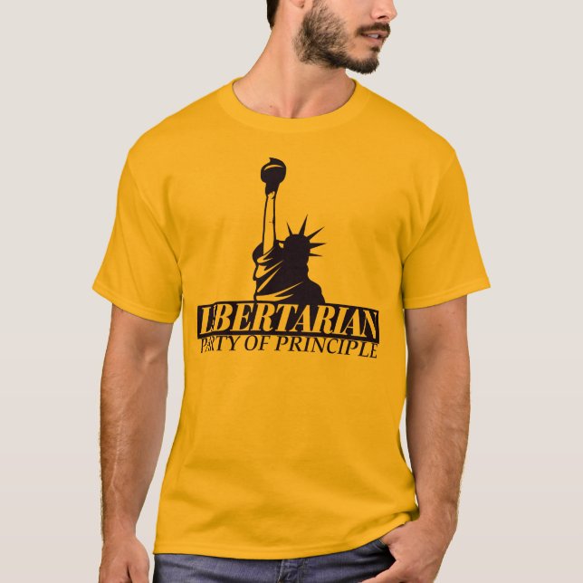Camiseta Fiesta libertario de la PrincipleT-camisa (Anverso)