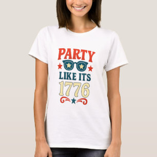 Camiseta Fiesta like its 1776 Hilarious USA Independence da