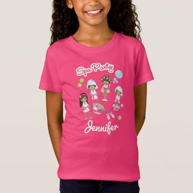 Camiseta Fiesta lindo del tratamiento de la belleza del (Anverso)