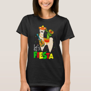 Camiseta Fiesta Llama Cinco de Mayo Cactus Sombrero G