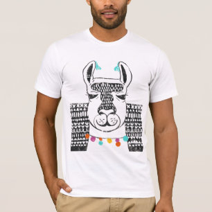 Camiseta Fiesta Llama - Retrato